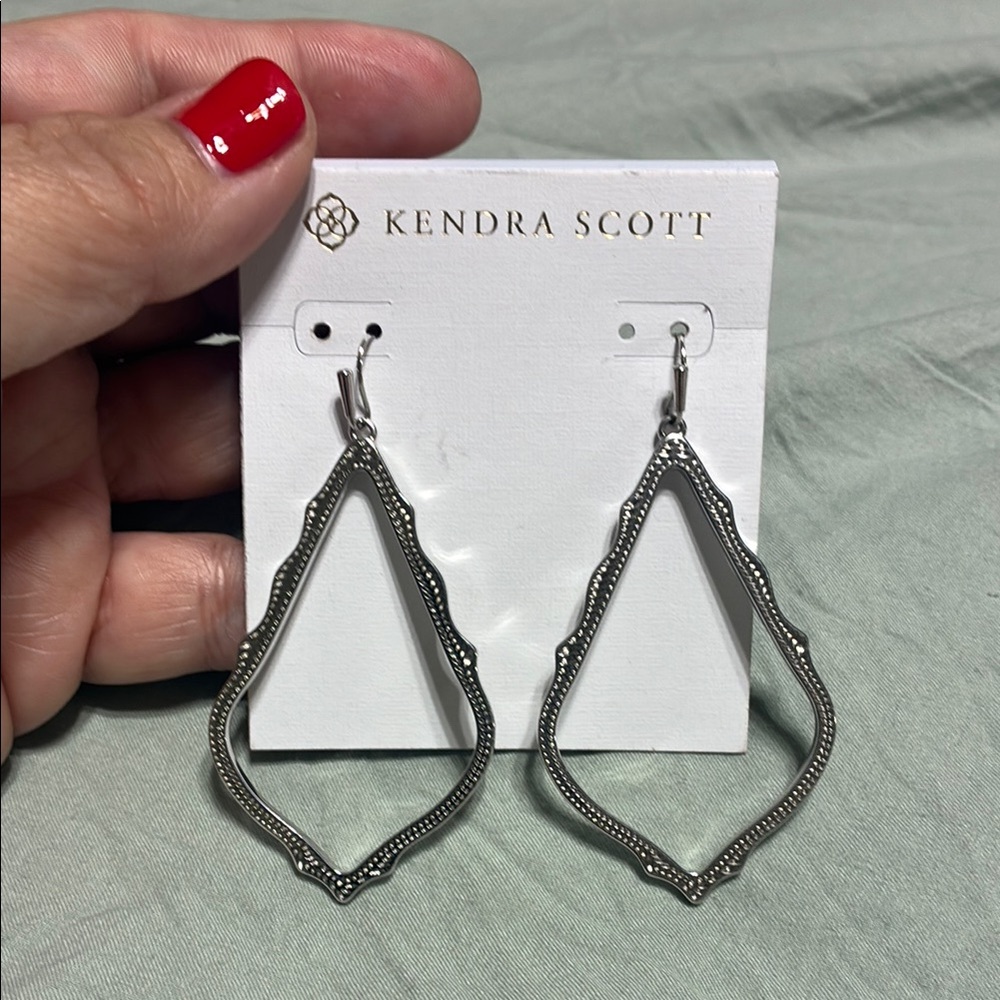 Kendra Scott Silver Drop Earrings